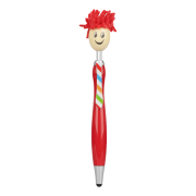 Custom branded Mop Topper Stylus Pen in Red from Total Merchandise