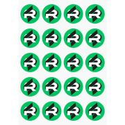 Custom branded Paper Stickers for charity merchandise