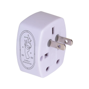 An image of the 5-in-1 Travel Plug in White from Total Merchandise