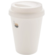 Logo-printed Reusable Double Walled Coffee Cup with a design from Total Merchandise