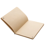 Inside of the A5 Cork & Kraft Paper Notebook from Total Merchandise