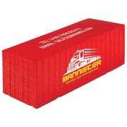 Promotional Stress Container in Red branded with your company logo from Total Merchandise