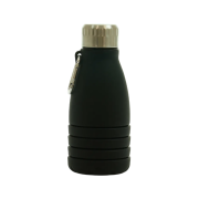 The 550ml Bodmin Collapsible Bottles unfolded with a design from Total Merchandise