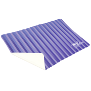 Eco Printed Fleece Blanket in White/Cream