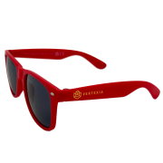 Promotional Sun Ray Recycled Plastic Sunglasses in Red from Total Merchandise