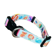 Custom branded RPET Full Coloiur dog collar with a promotional design from Total Merchandise