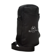 Promotional Quench Rpet Bottle Bag in Black printed with your logo from Total Merchandise