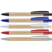 Logo branded Panda Bamboo Ballpens with a custom design from Total Merchandise