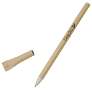 Customisable One Earth Ballpen with a promotional design from Total Merchandise - Natural