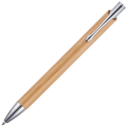 Branded Beck Bamboo Ballpen with a design from Total Merchandise - Natural