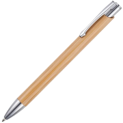 Promotional Beck Bamboo Ballpen with a design from Total Merchandise - Natural