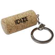 Promotional Cylinder Cork Keyrings engraved with your company logo from Total Merchandise