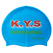 Branded Swimming Hats with a promotional design from Total Merchandise