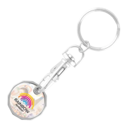 Single Side Printed Trolley Coin in Silver