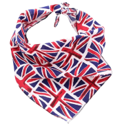Promotional Dog Bandanas printed with your company logo in a full colour design all over the bandana