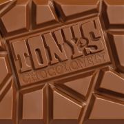 Close up of Promotional Tony's Chocolonely Chocolate Bar