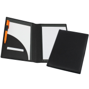 Promotional Recycled A5 Conference Folder in Black from Total Merchandise