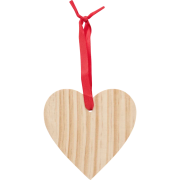 Custom branded Wooden Heart Shaped Hanging Decorations from Total Merchandise