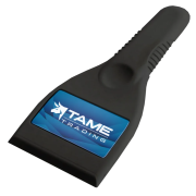 UK Printed Essential Recycled Plastic Ice Scrapers in Black from Total Merchandise