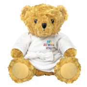 Branded 19cm Victoria Bear with Dressing Gown with a full-colour design from Total Merchandise