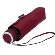 Closed and wrapped Mini Max Windproof folding Umbrella with a design from Total Merchandise
