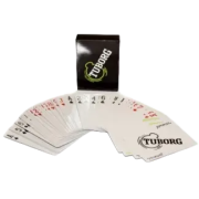 Custom Branded Paper Playing Cards in White branded with your company logo from Total Merchandise