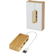 Custom Tapas Bamboo USB Hub with a design from Ttoal Merchandise