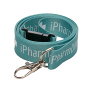 Custom branded Express rPET 20mm Lanyards with a company design printed on it from Total Merchandise