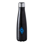 Promotional 630ml Stainless Steel Matt Finished Water Bottle in Black from Total Merchandise