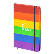 Logo branded Rainbow Notebook with a design from Total Merchandise