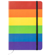 Custom branded Rianbow Notebook with a design from Total Merchandise - Rainbow