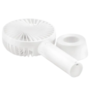 Customisable Hand Held Fan With Stand in White printed with your logo from Total Merchandise