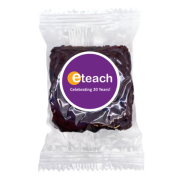 Logo branded Label Brownie with a full-colour design from Total Merchandise