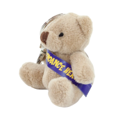 8cm Tubby Bear Keyrings with Sash