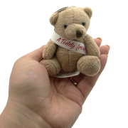 8cm Tubby Bear Keyrings with Sash
