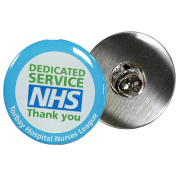 30mm Cut to Shape Metal Badges in Stainless Steel