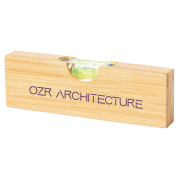 Custom branded Small Bamboo Spirit Level with Bottle opener from Total Merchandise