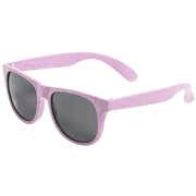 Custom Branded Wheatstraw & PP Sunglasses in Pink printed with your logo from Total Merchandise