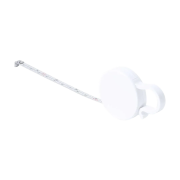 Promotional 1M Bamboo and Plastic Tape Measure Keyring with a printed design from Total Merchandise