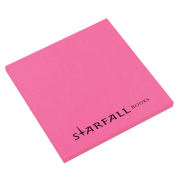 Custom branded 3'' x 3'' Bright Sticky Notes with a design from Total Merchandise - Bright pink