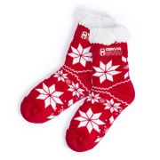 Logo branded Christmas Socks with a full colour design from Total Merchandise
