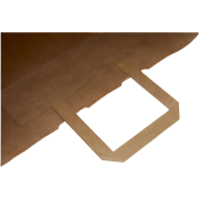 Custom branded Extra Large Kraft Paper Bags with Flat Handles in Kraft Brown from Total Merchandise