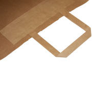 An image showing the flat handles of these bags from Total Merchandise