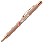 Branded Bowie Softy Monochrome Stylus Pen with a printed design from Total Merchandise