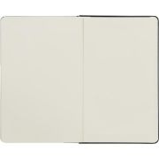 The back of the Moleskine Notebook with a design from Total Merchandise