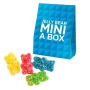 Promotional Mini Box of Jelly Bears printed with your company logo from Total Merchandise