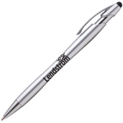 Promotional La Jolla Stylus Pen with a printed design from Total Merchandise - Silver