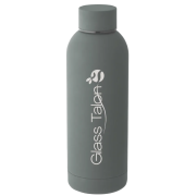 Logo-branded 550ml Stainless Steel Bottle with a printed design from Total Merchandise - Dark Grey