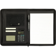 Promotional Recycled A4 Calculator Folder in Black printed with your logo from Total Merchandise