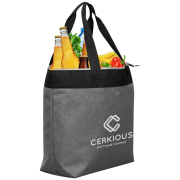 Logo-branded Large Cooler Tote Bag in Grey printed with your logo from Total Merchandise